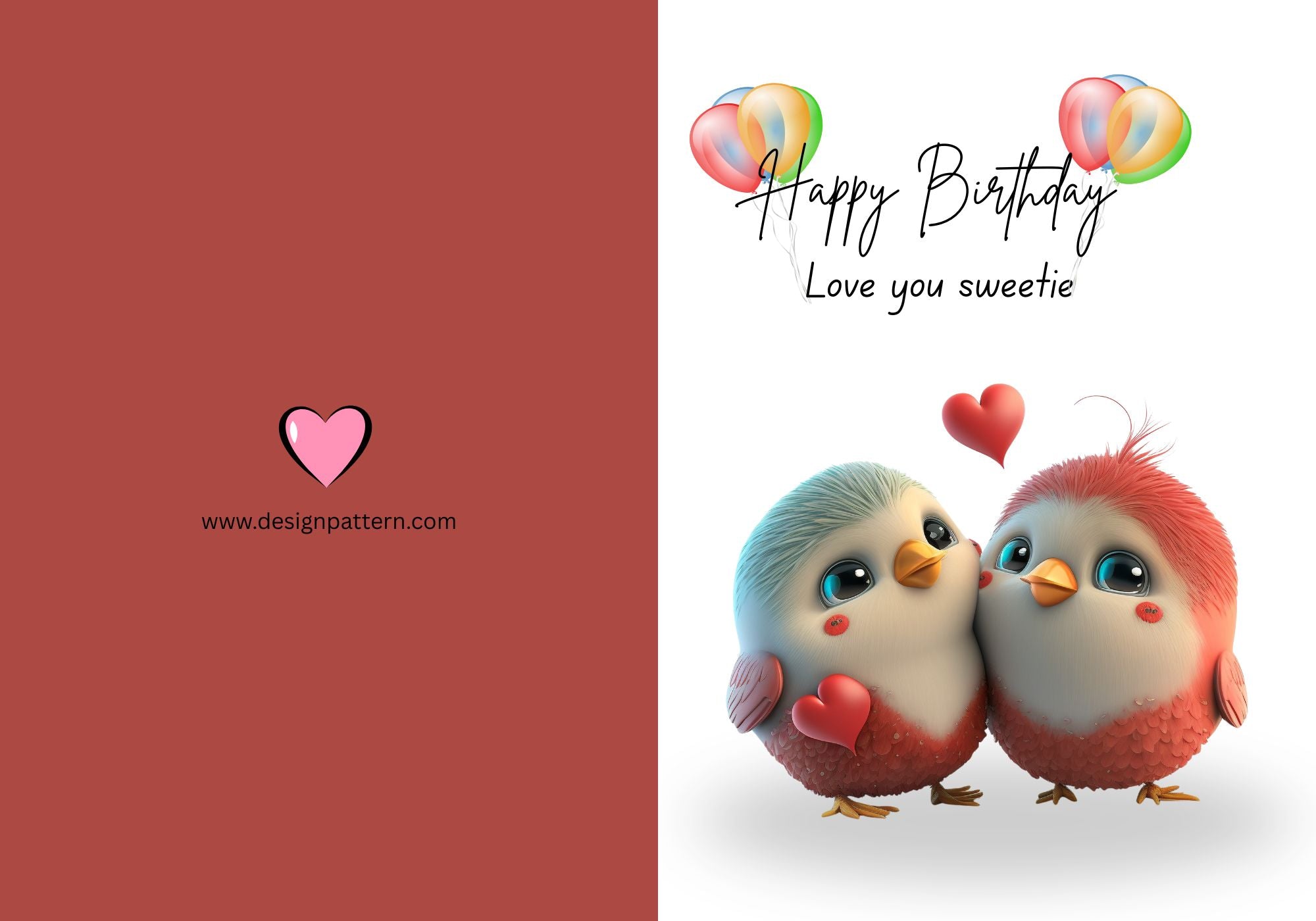 Happy birthday greetings card cute penguine