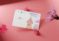 Printable cute dog greetings card
