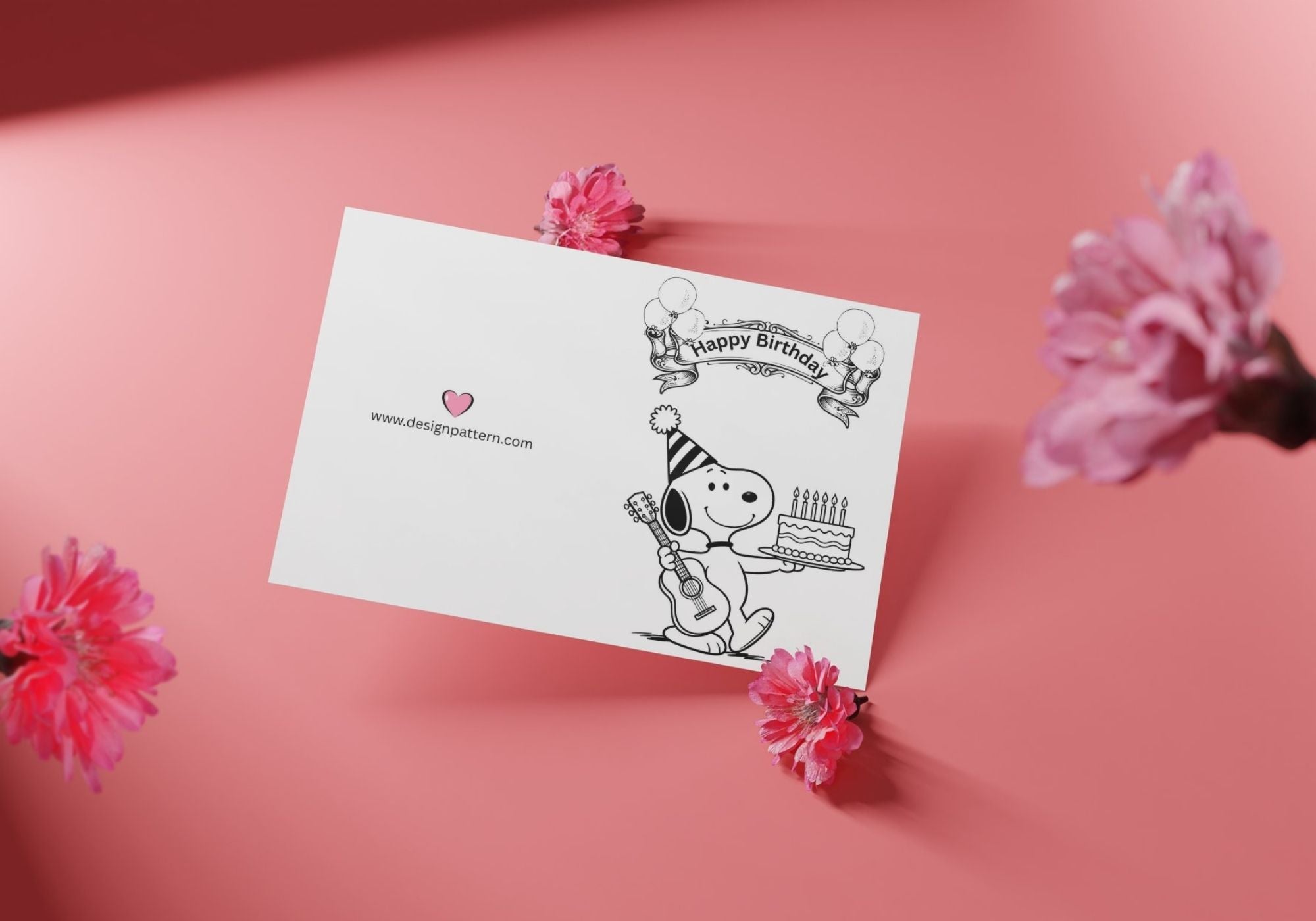 Printable happy birthday greetings card