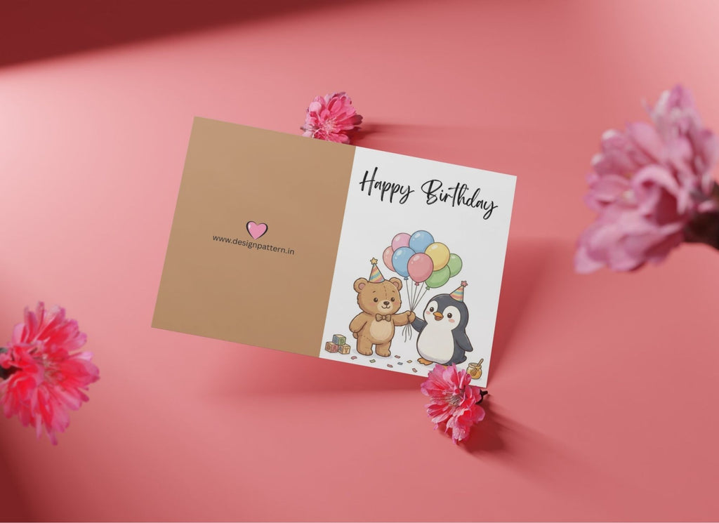 Printable happy birthday greeting Card
