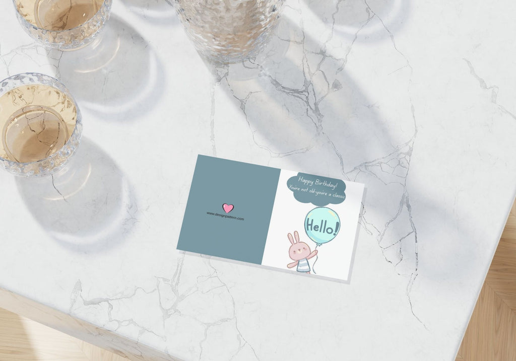 Happy birthday greetings card