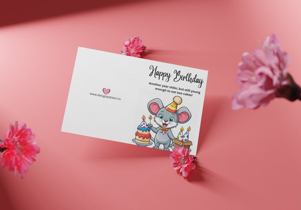 Printable happy birthday greeting card