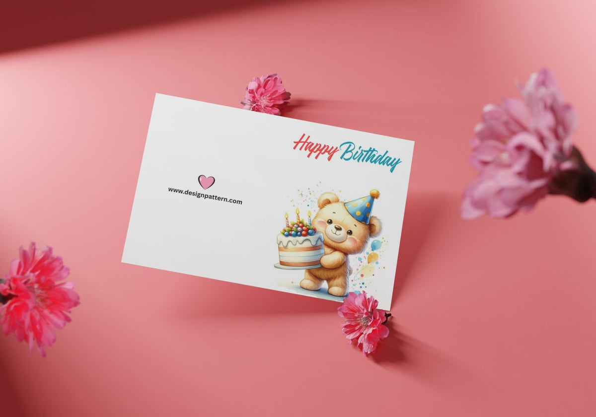 Printable happy birthday greetings card